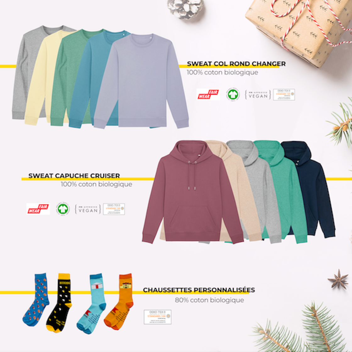 Sweat, sweat capuche et chaussettes  Apparelo