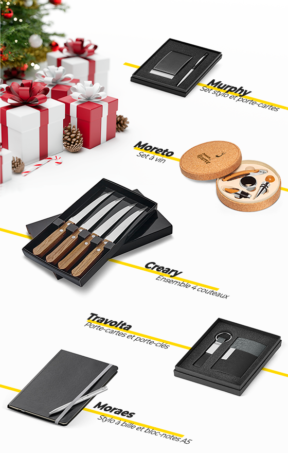 Enssemble de cadeau d'entreprise élégants